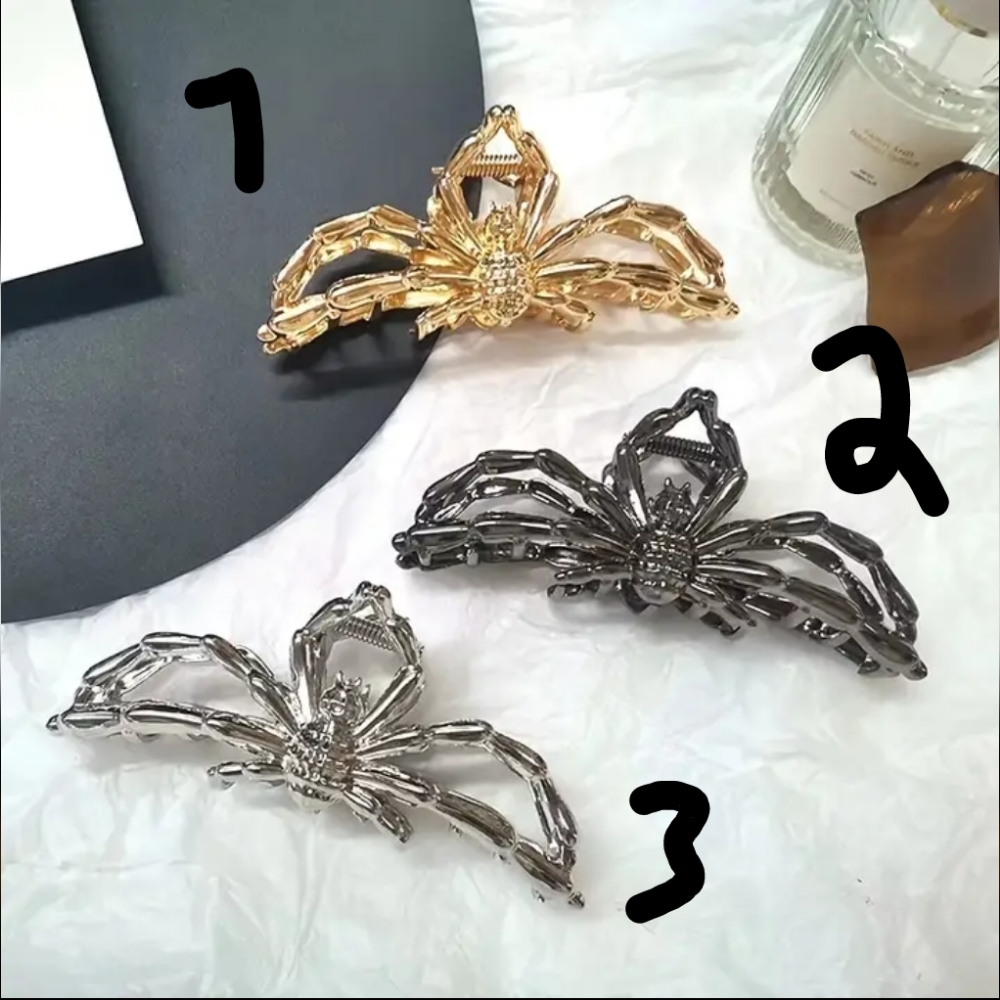 🕸️🕷️ Spider metal hair claw clip - Picture 8 of 9